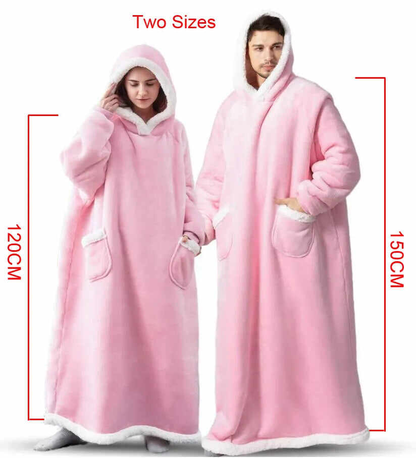 Oversized Wearable Blanket Hoodie for Couples