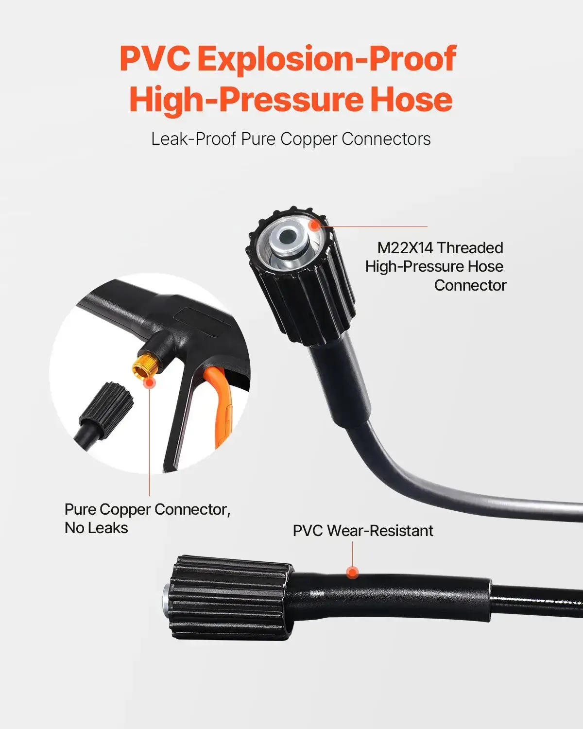 Electric Pressure Washer Max 4500 PSI 3.2 GPM with Nozzles & Foam Cannon