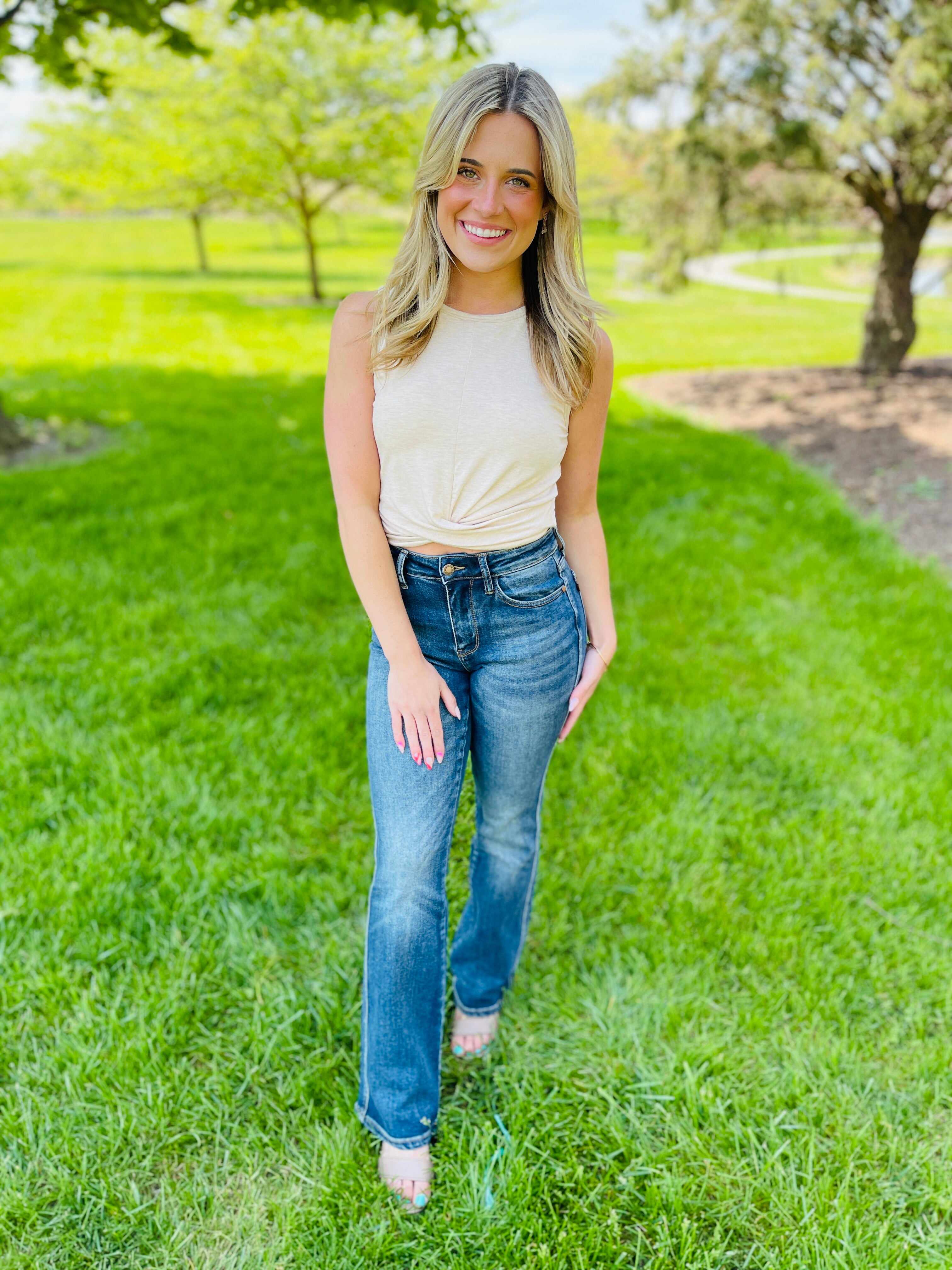 REG/CURVY Can't Compete Midrise Bootcut Jeans