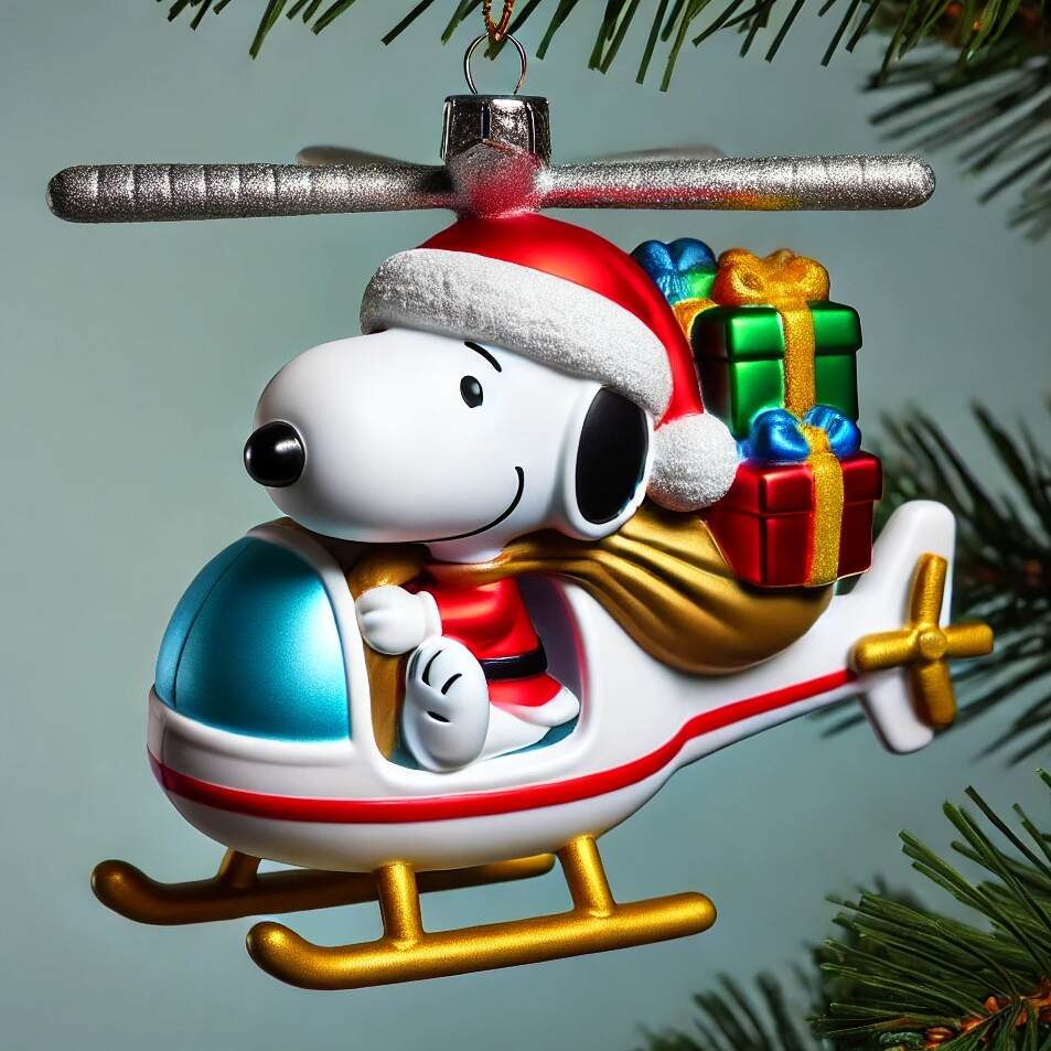 Snoooopy Gift Giving Christmas Ornament