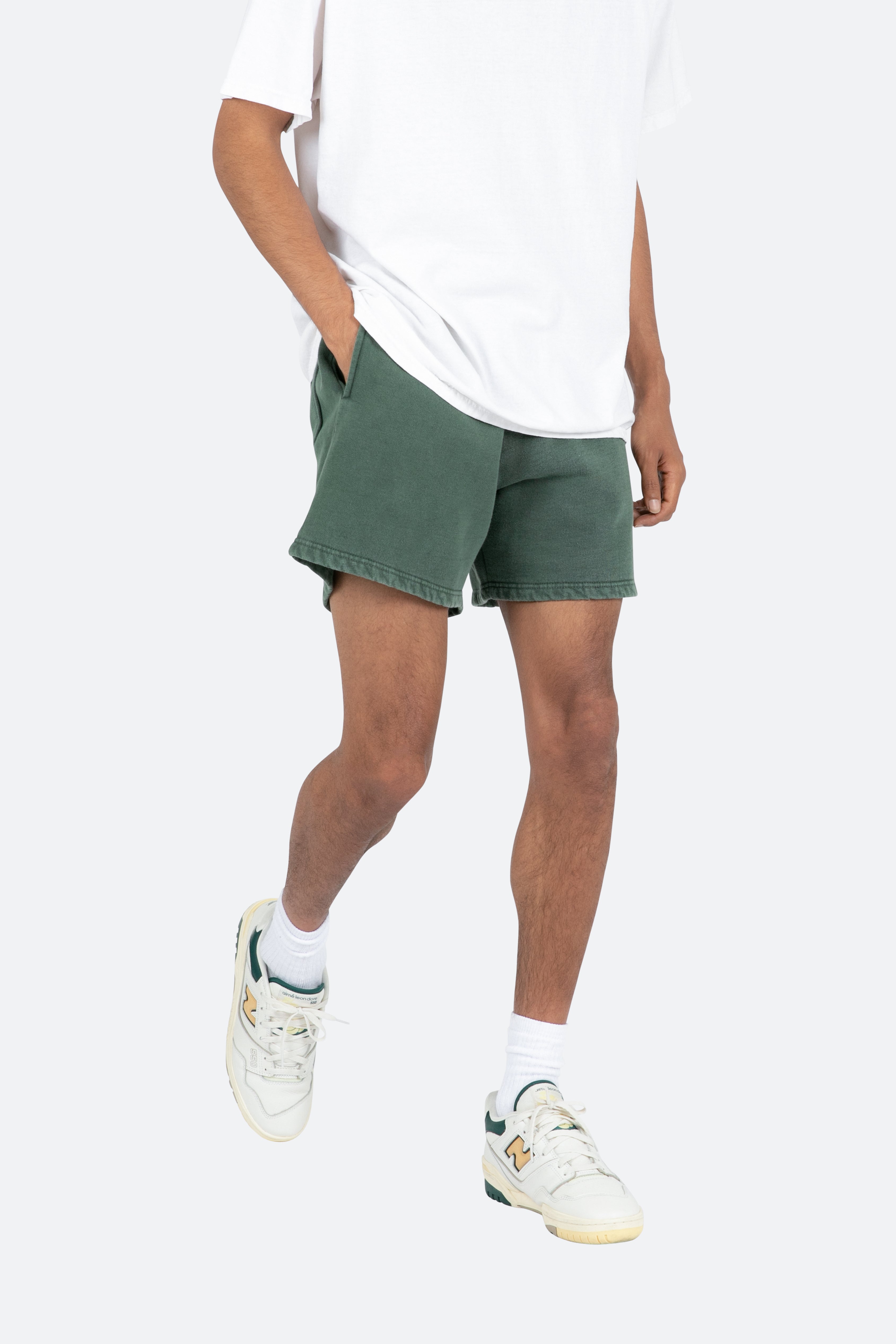 Vintage Washed Sweatshorts - Green