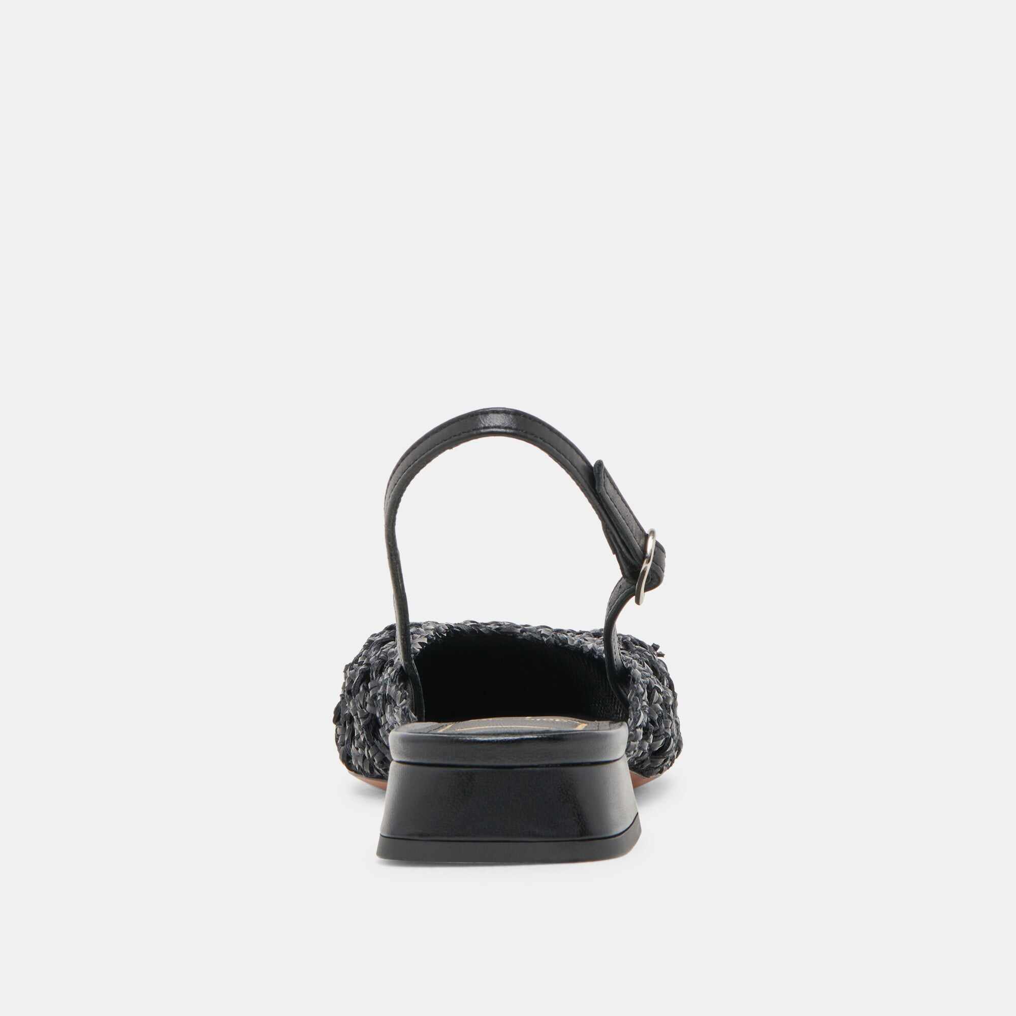 CYNDI FLATS BLACK WOVEN
