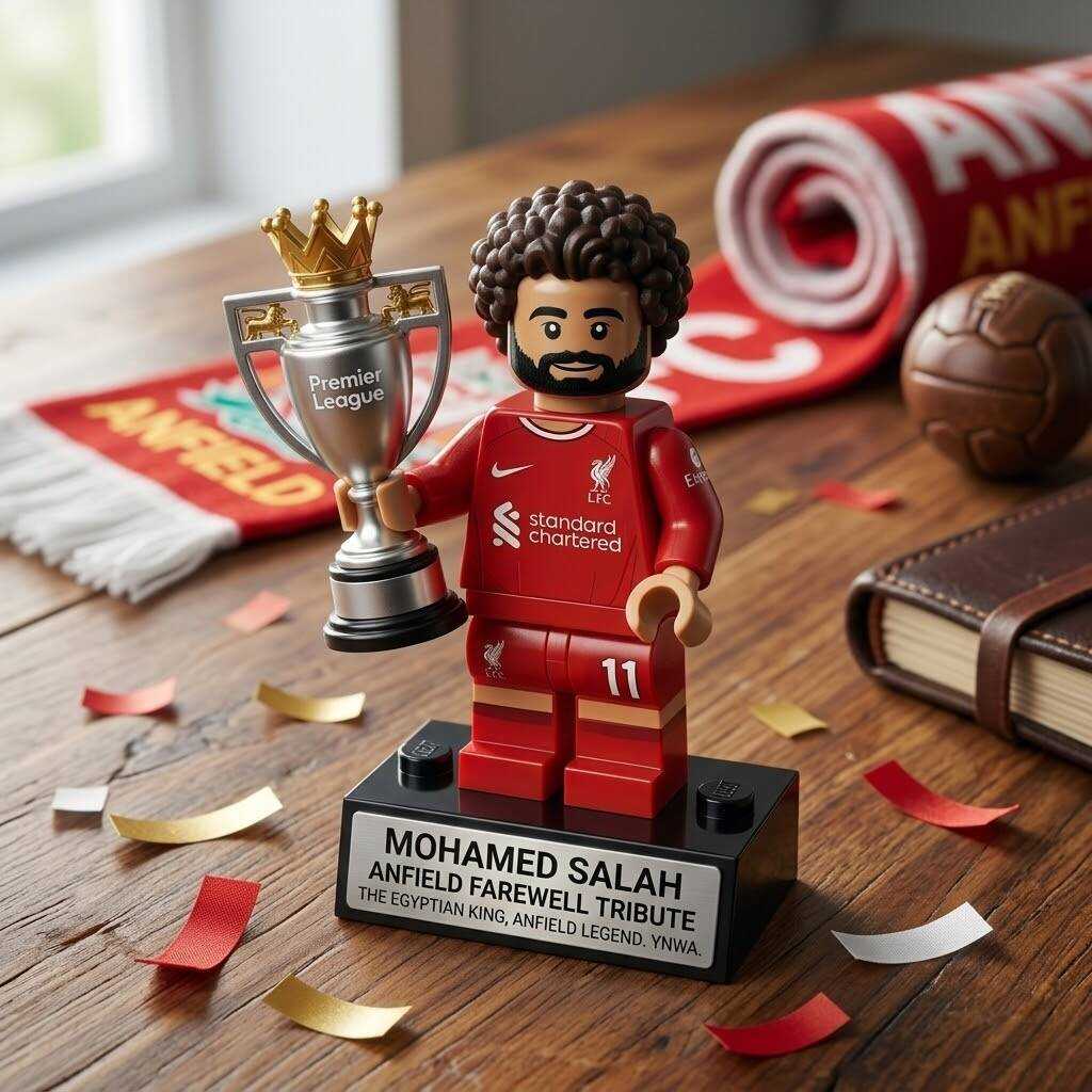 Mohamed Salah Anfield Farewell Tribute Building Block