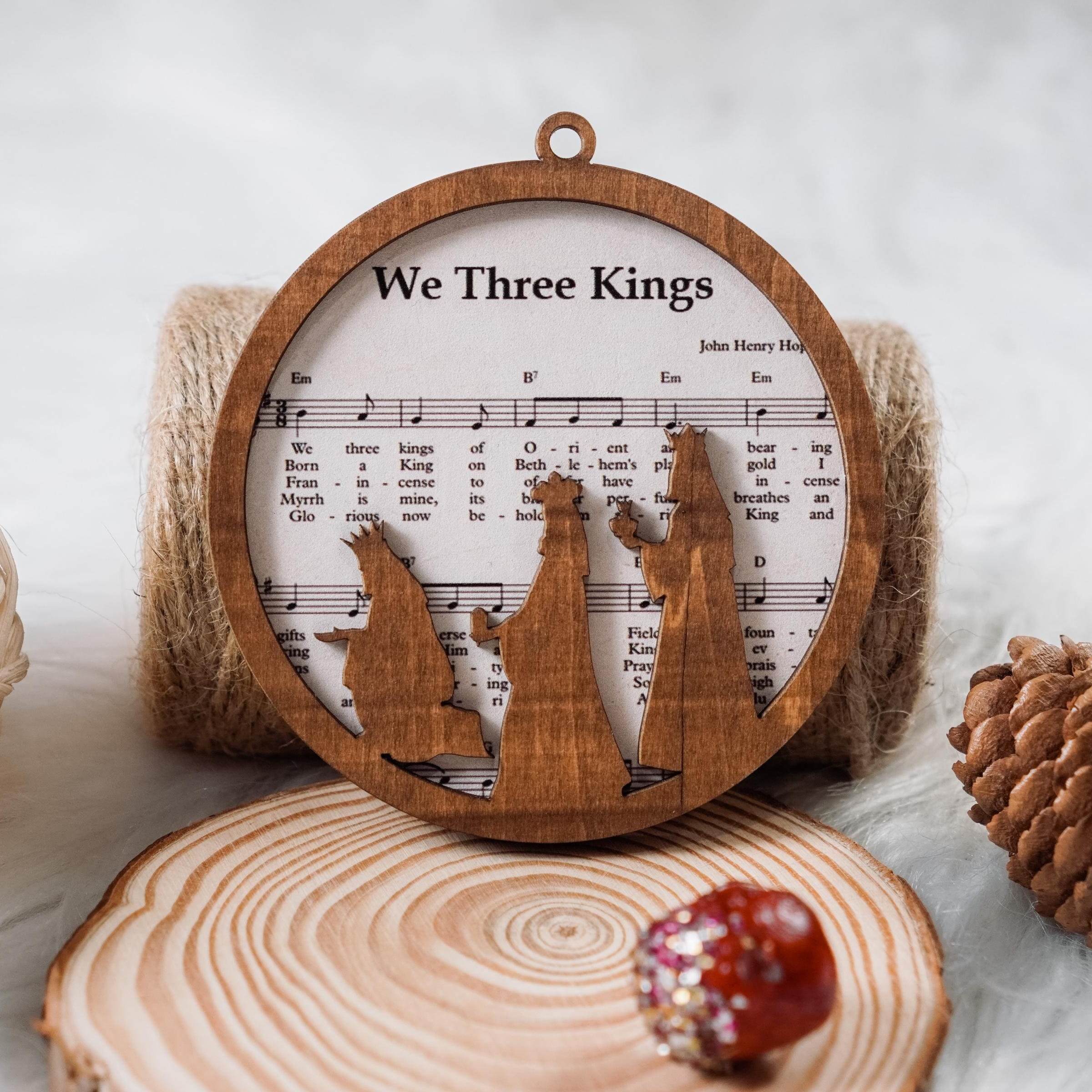 Music Sheet Nativity Ornament