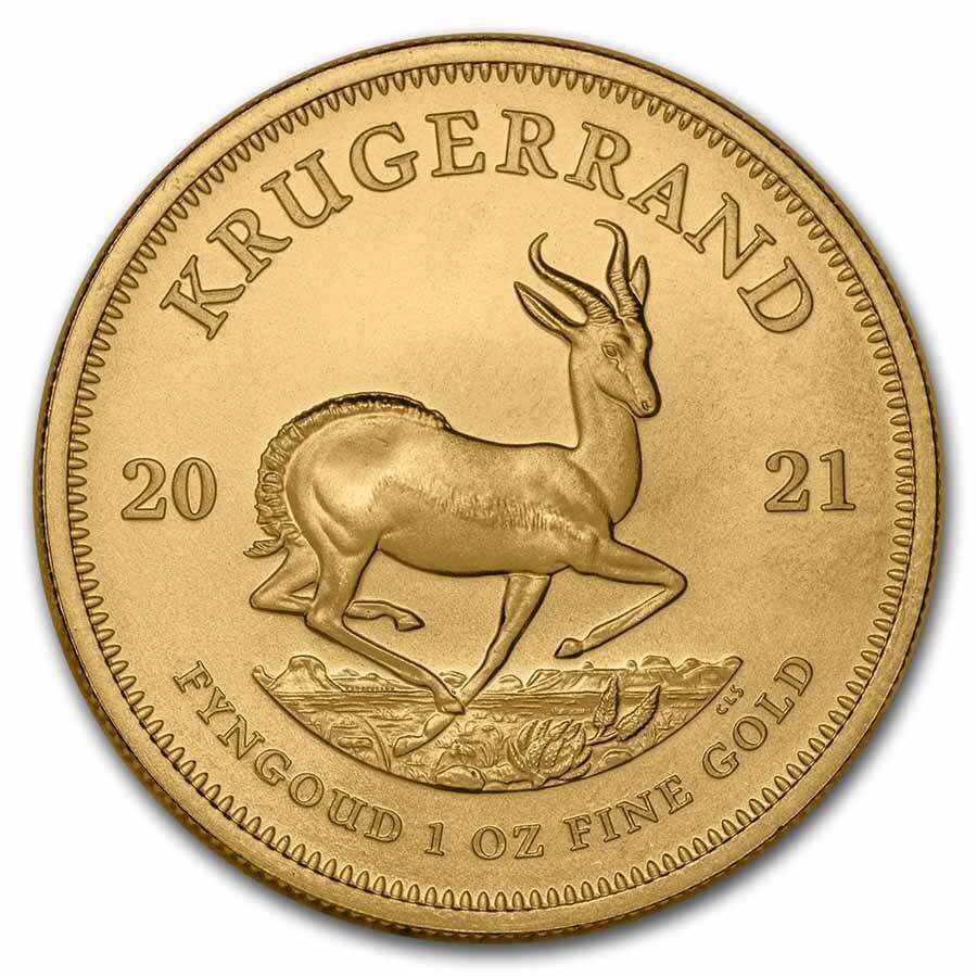 2021 South Africa 1 oz Gold Krugerrand BU