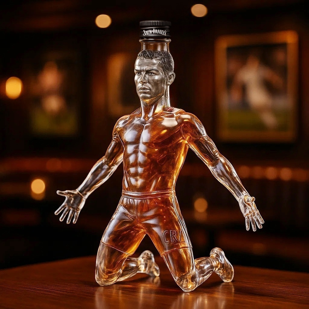 Cristiano Ronaldo Whiskey Bottle