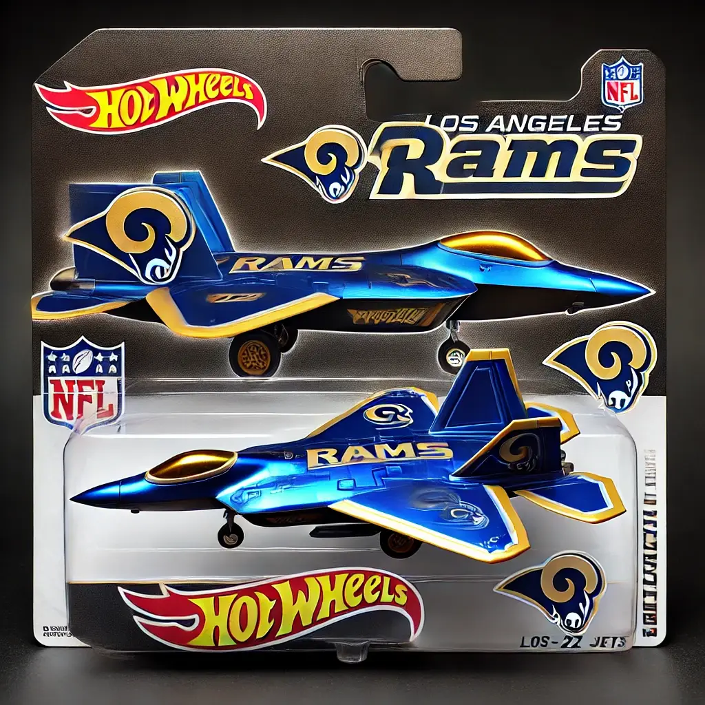 Hot Wheels x NFL F-22 Fighter