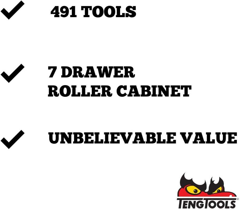 Teng Tools 1100 Piece Complete Mixed Monster Mega Master Hand Tool Kit - TCMONSTER02