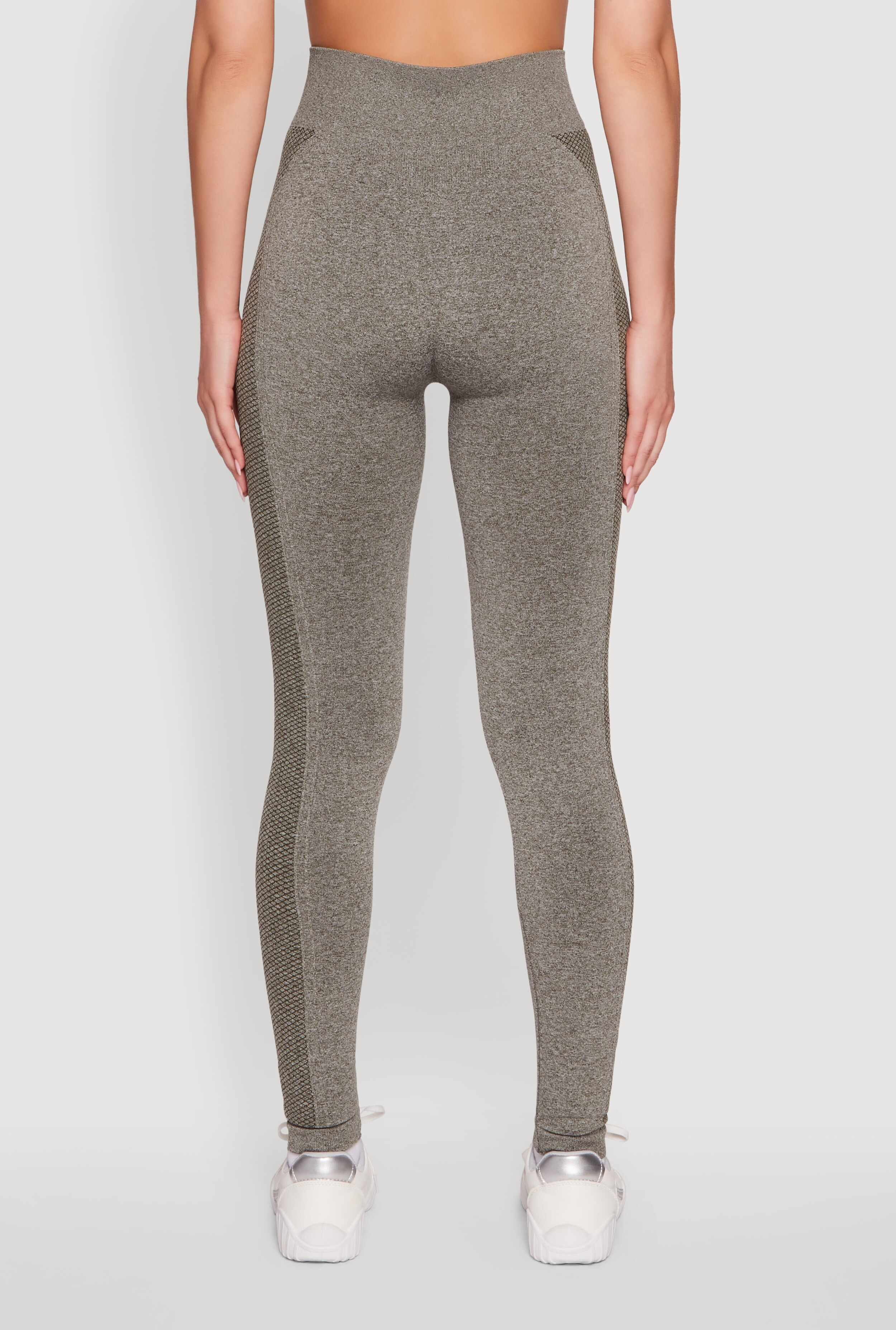 High Waisted Marled Seamless Leggings
