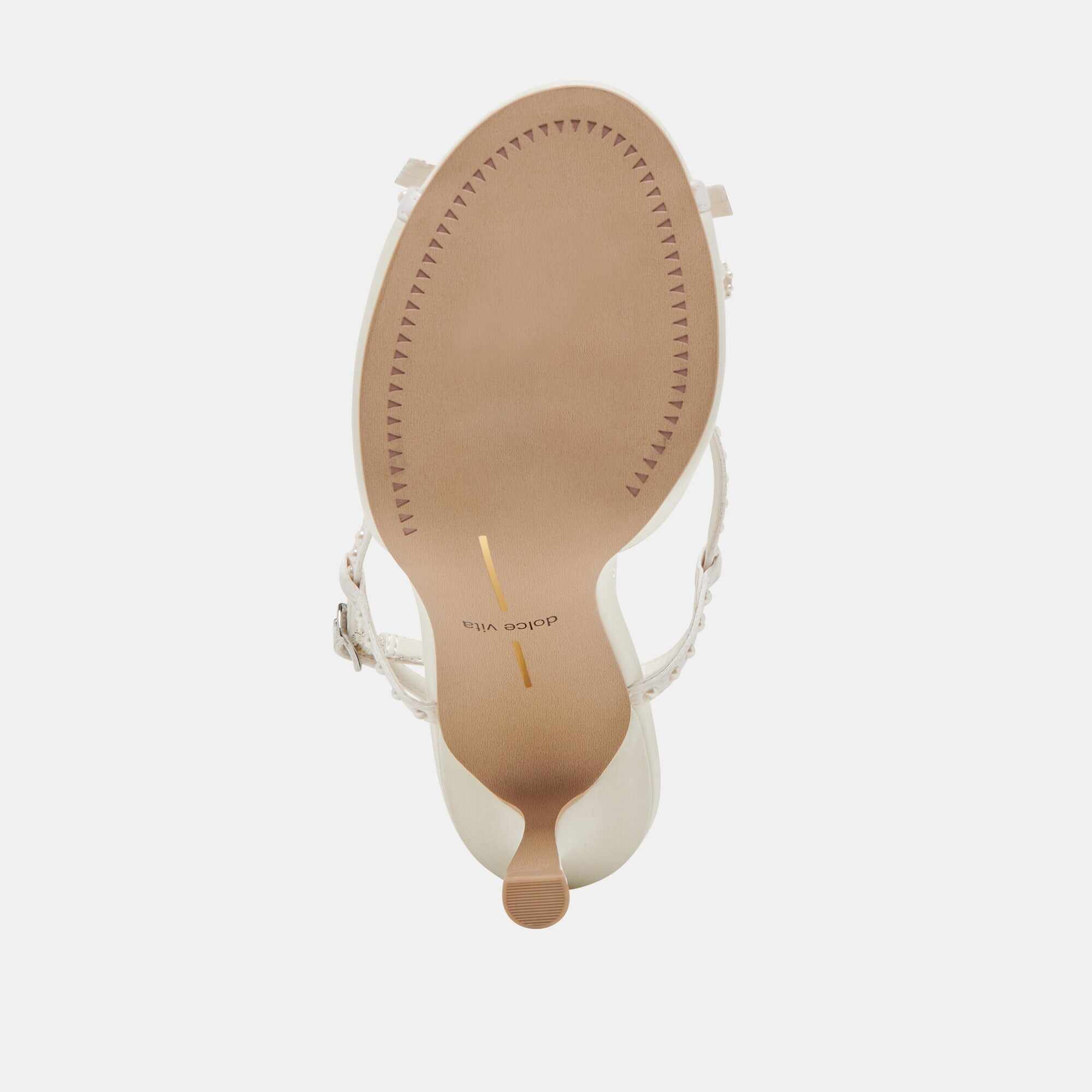 LONNY PEARL HEELS WHITE SATIN