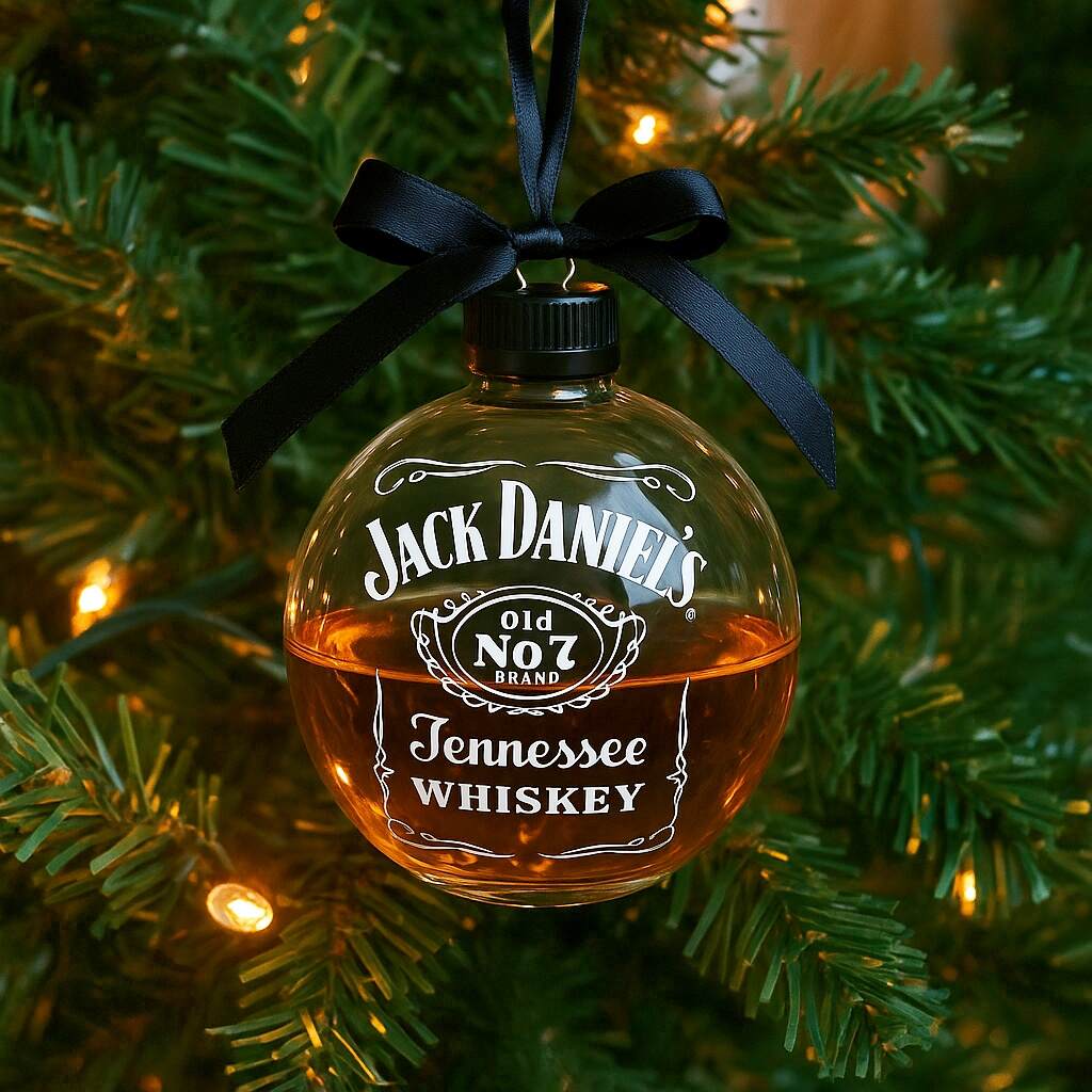 Whiskey Bottle Christmas Ornaments