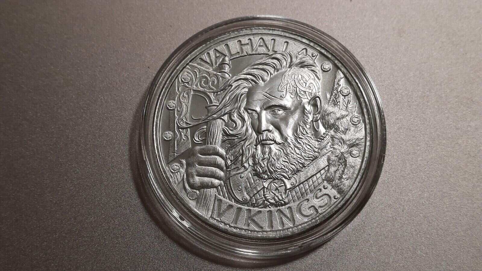 Valhalla Vikings 1 oz .999 Fine Silver Round Odin Owns Ye BERSERKERS
