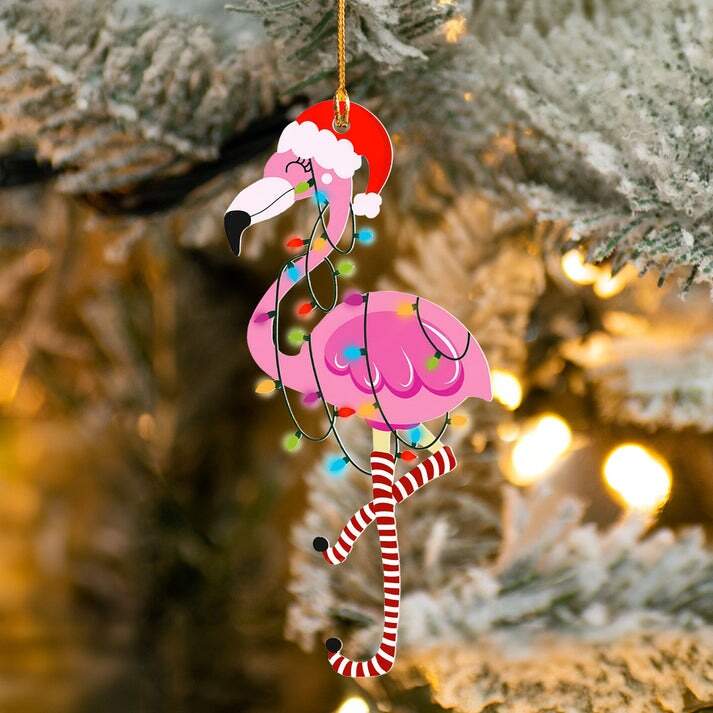 Flamingo Christmas Ornaments