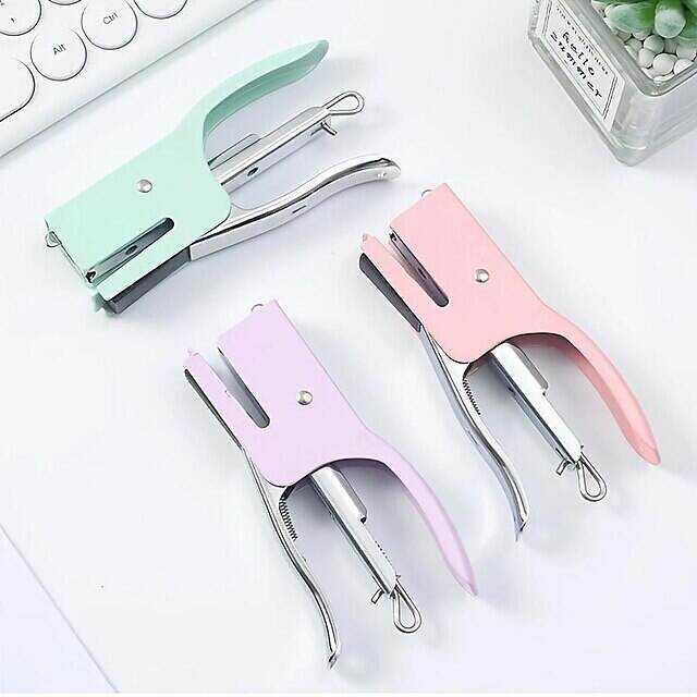A Set Metal Hand-held Stapler No. 10 Office Stapler With 1000 Staples