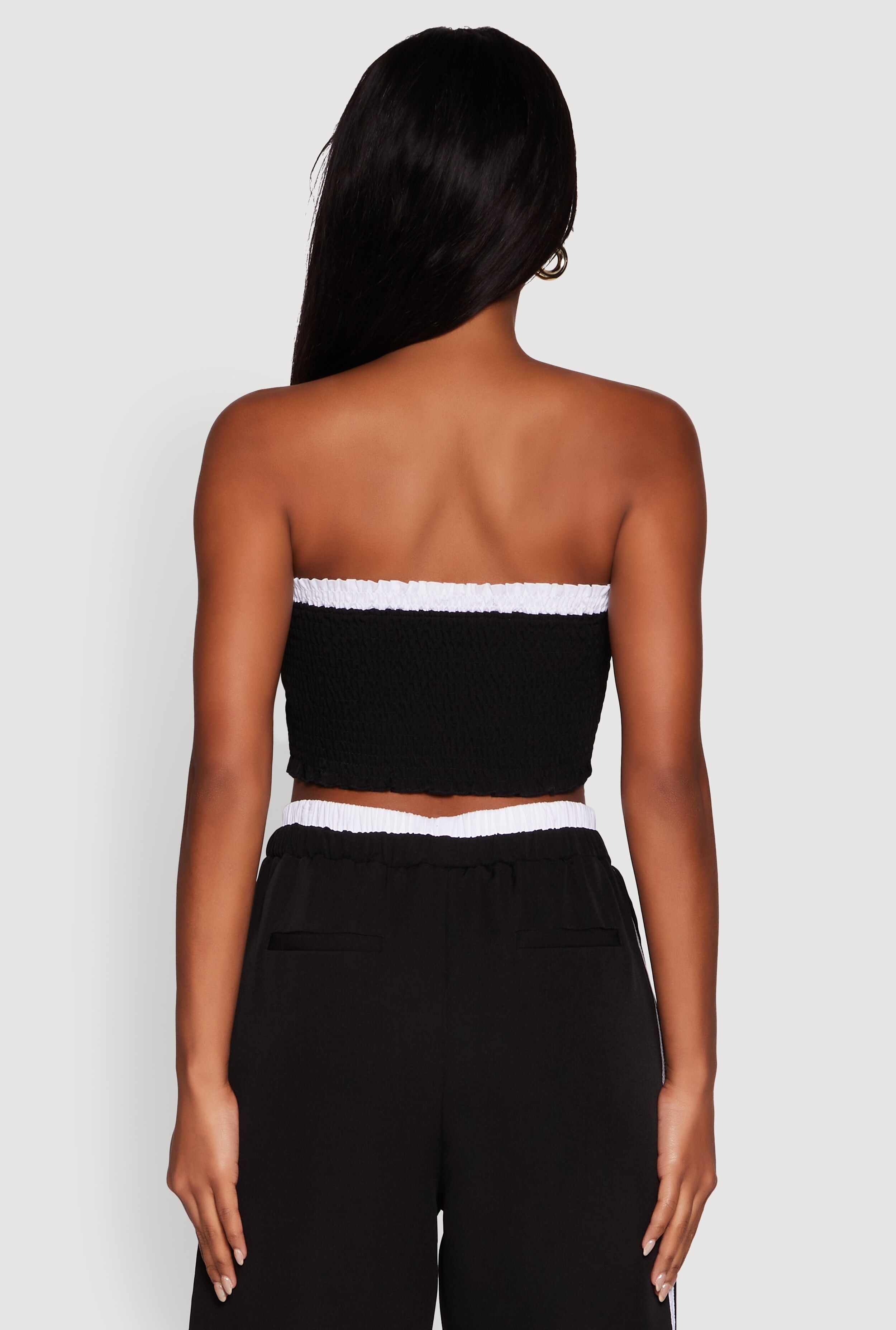 Varsity Stripe Crop Tube Top