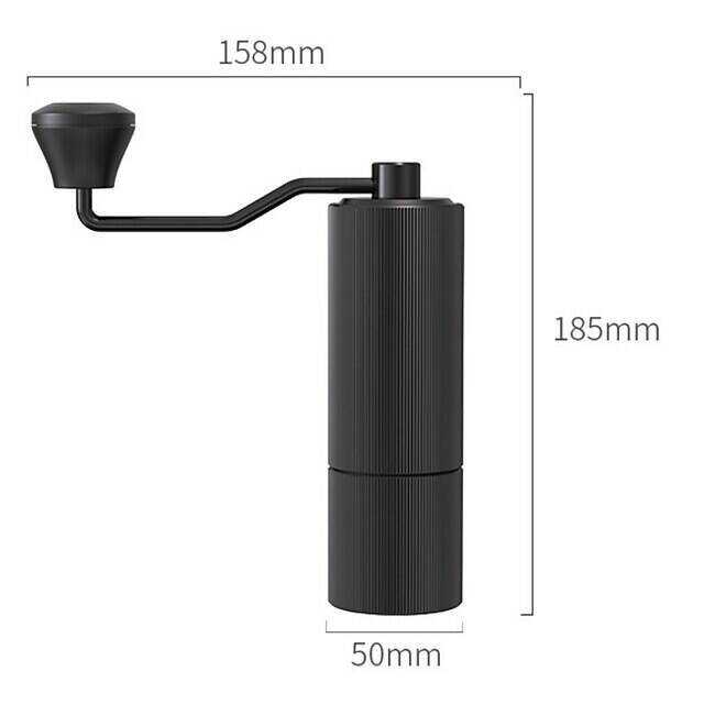 Manual Coffee Grinder ,Stainless Steel Conical Burr Mill Portable Hand Crank Coffee Bean Grinder for Espresso Gift