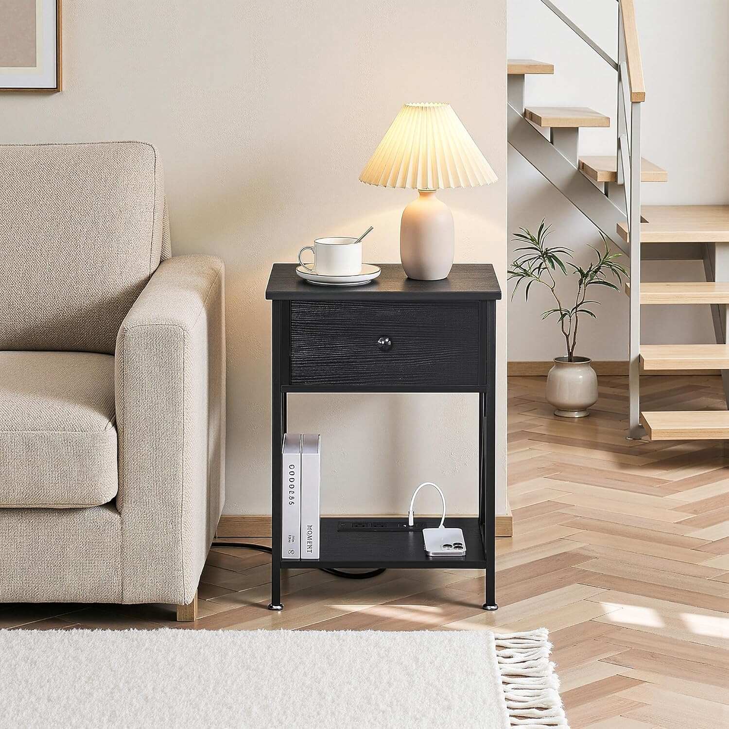 VECELO Nightstand Set of 2