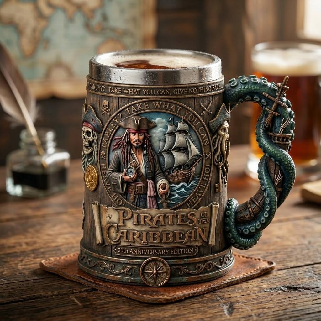 Pirates of the Caribbean 20th Anniversary Stein Mug