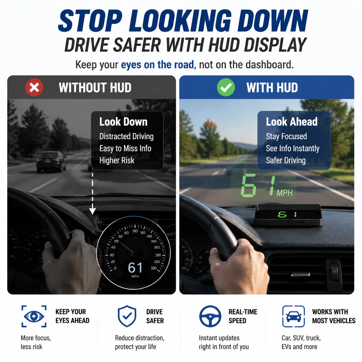 🔥Hot Sale 59% OFF✨🚗 Head-Up Display Car GPS 🚗