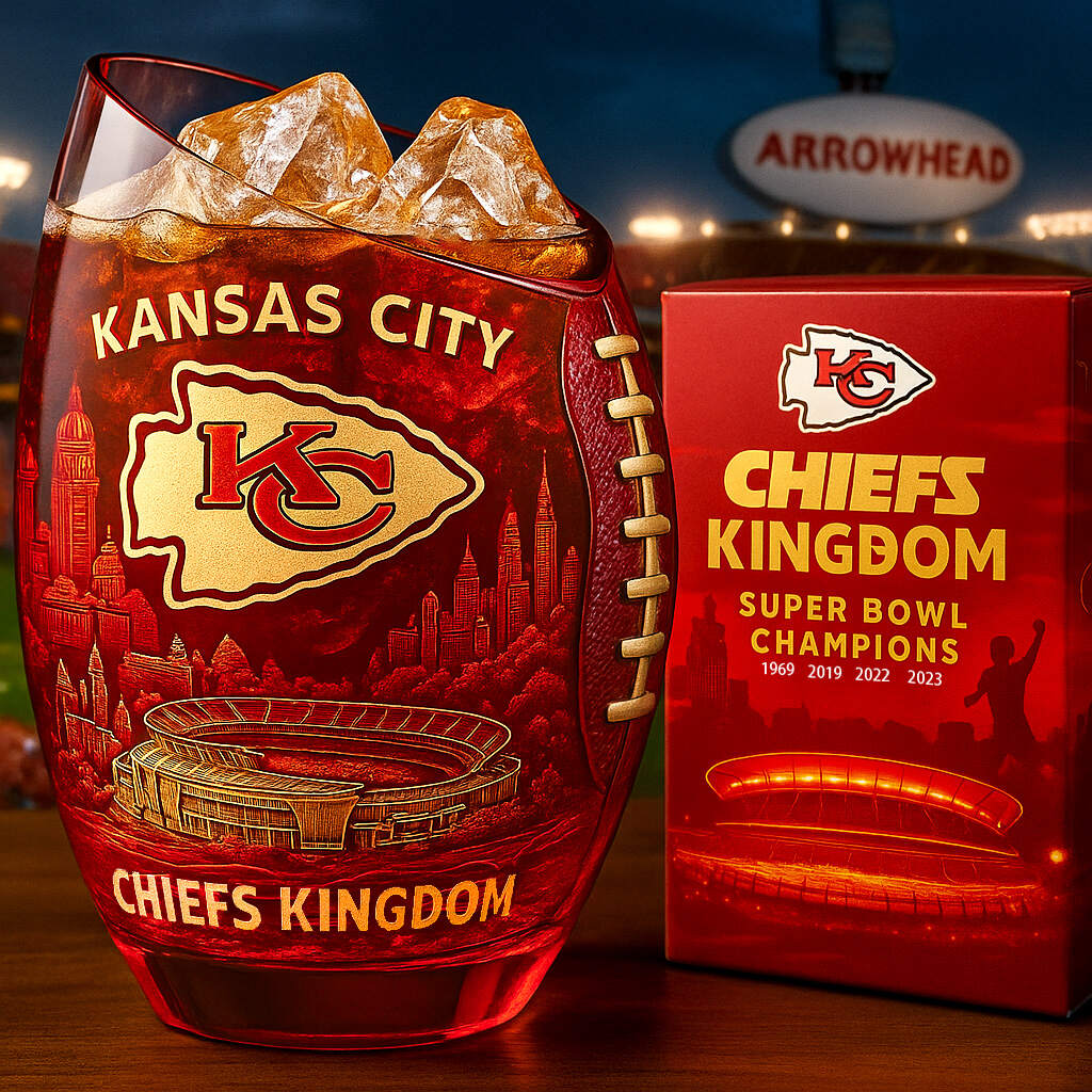 Kansas City Chiefs Whiskey Glass