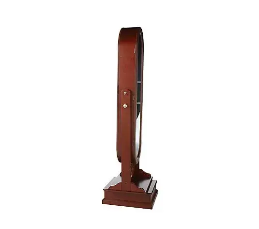 💥Clearance Sale - Gold & Silver Safekeeper Oval Spinning Jewelry Cabinet