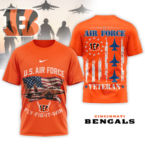 Cincinnati Bengals | Premium NFL Air Force Veteran 3D Shirt NP