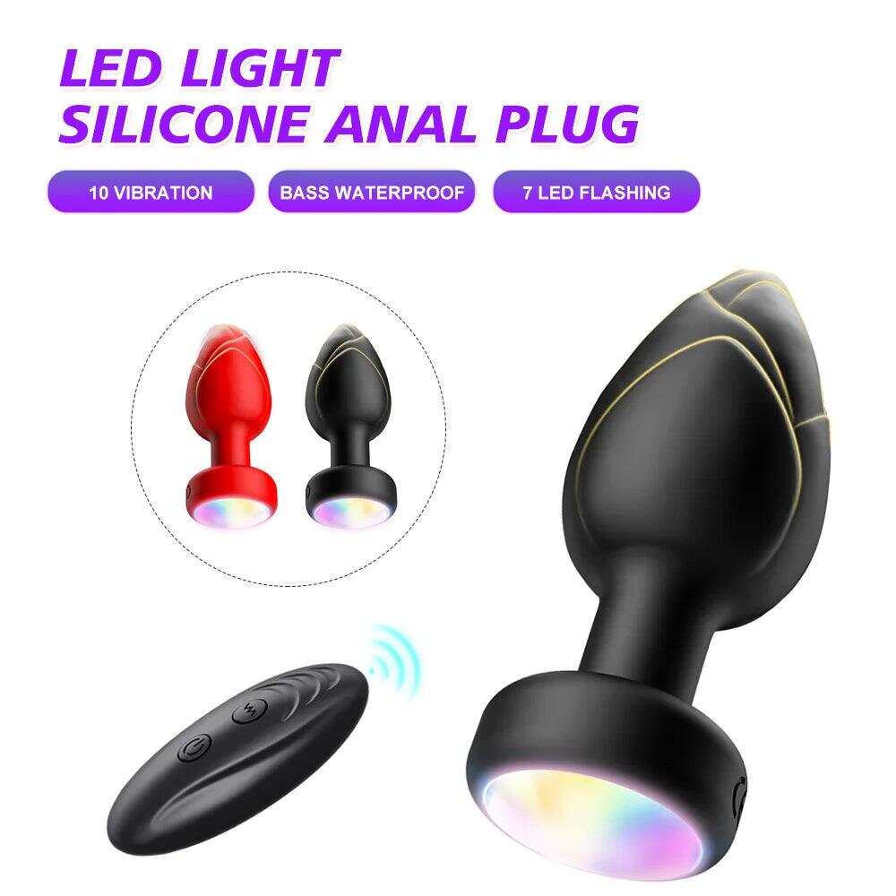 Wireless Remote-Controlled Anal Plug – 10-Speed Vibrating Prostate Massager
