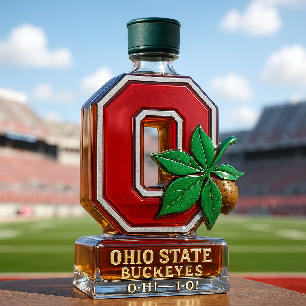 Ohio State Buckeyes Limited-Edition Whiskey Bottle