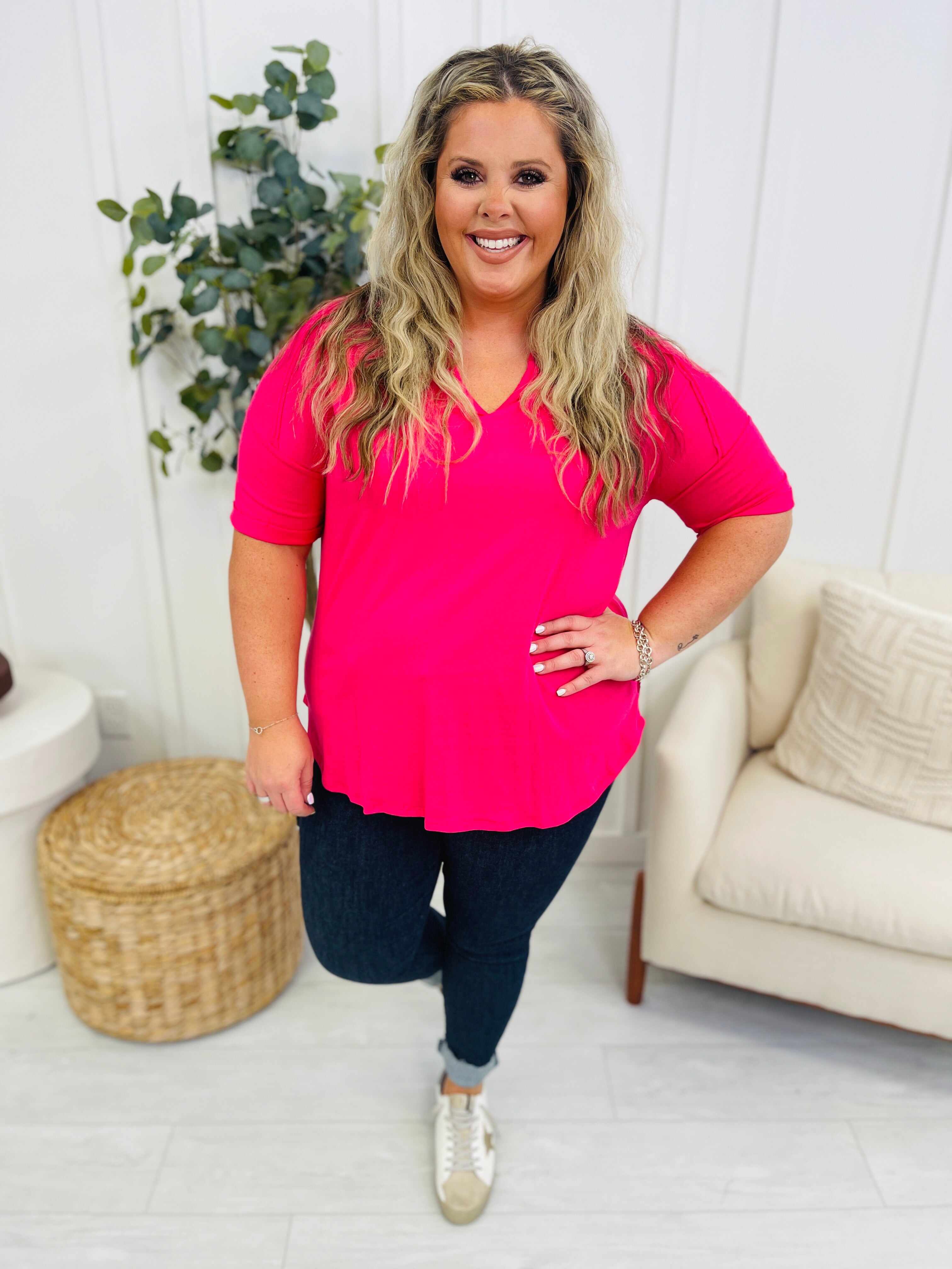DOORBUSTER! REG/CURVY Seen Together Top- Multiple Colors!
