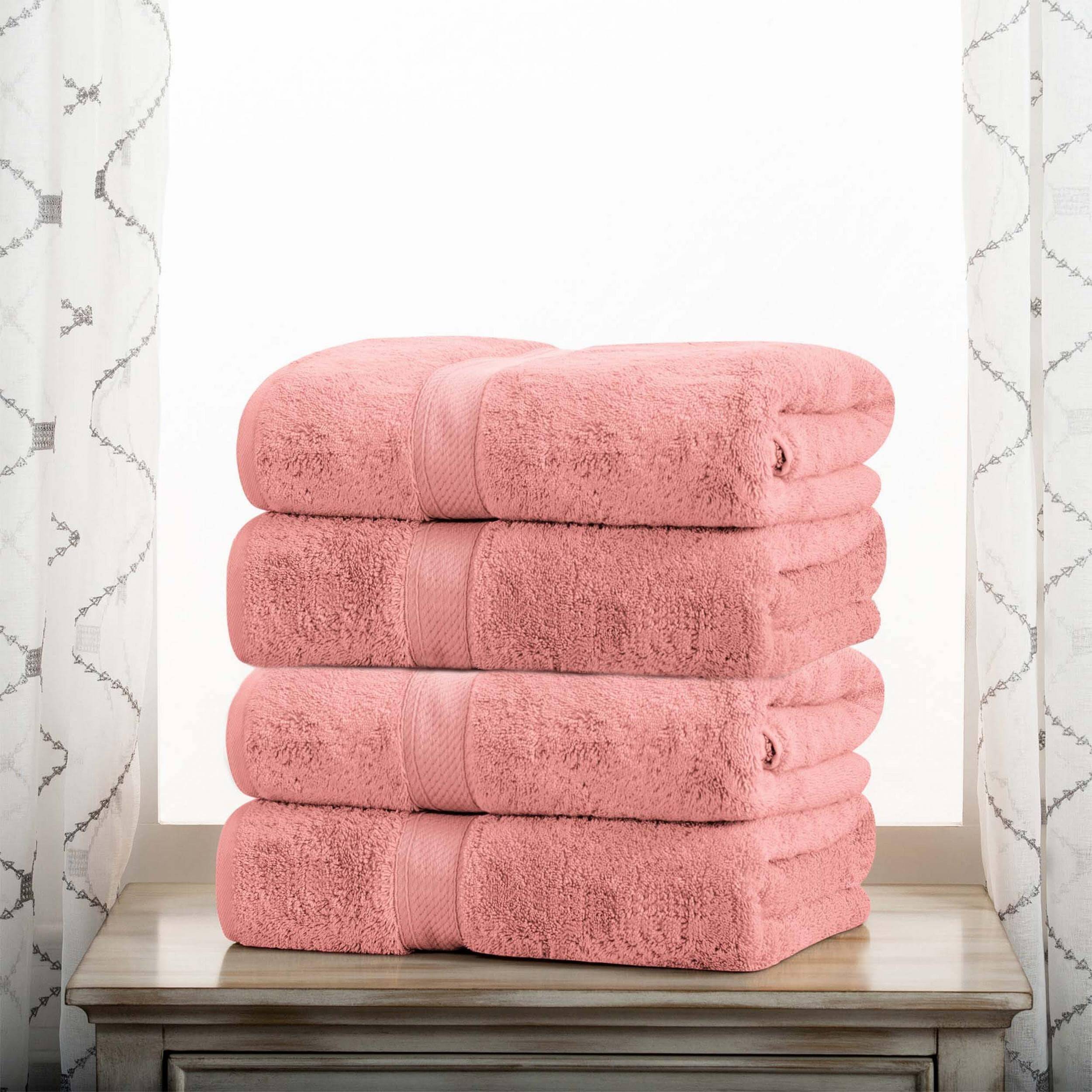Superior Egyptian Cotton Pile Heavyweight Bath Towel Set of 4