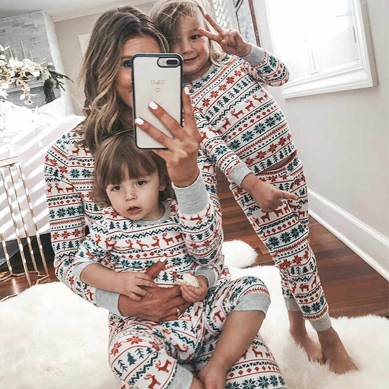 Christmas Spirit Matching Family Pajamas Set
