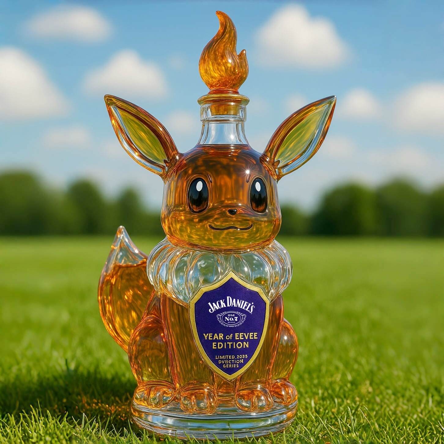Eevee whiskey bottle