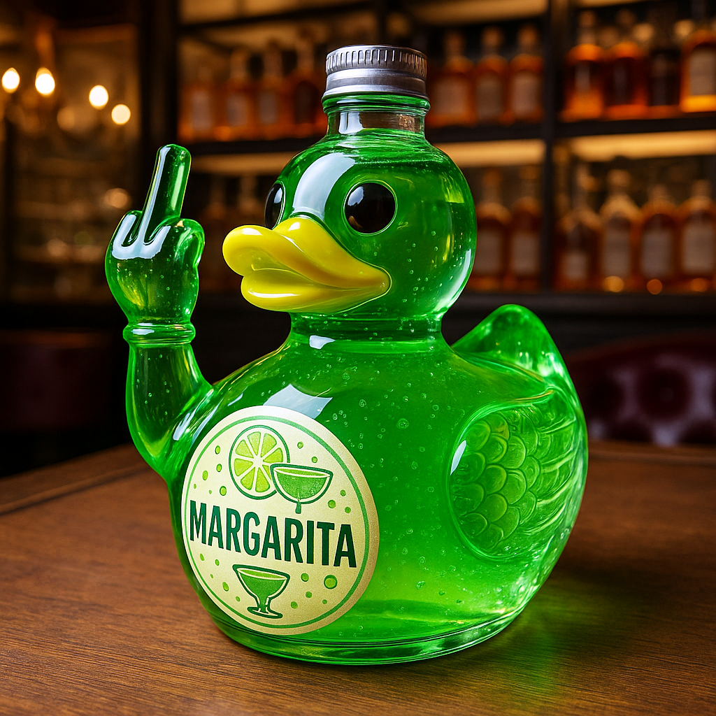 Funny Cocktail Duck Bottle