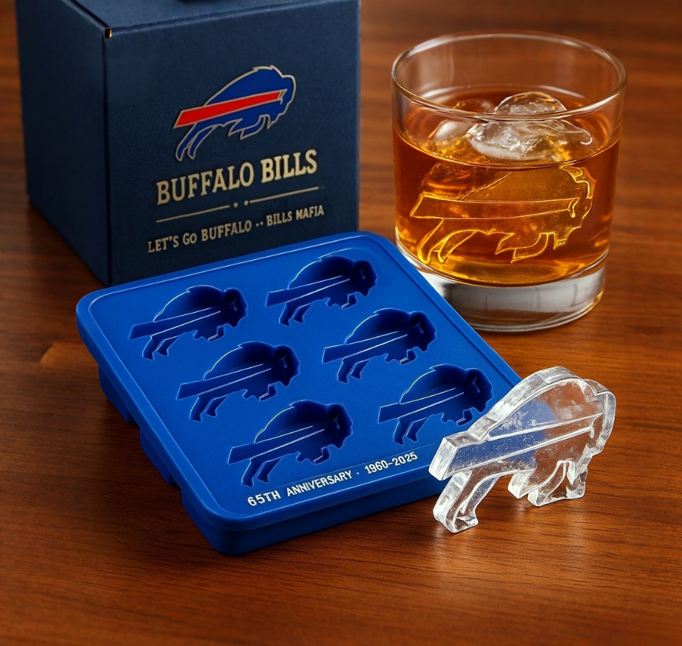 Buffalo Bills 65th Anniversary Whiskey Glass