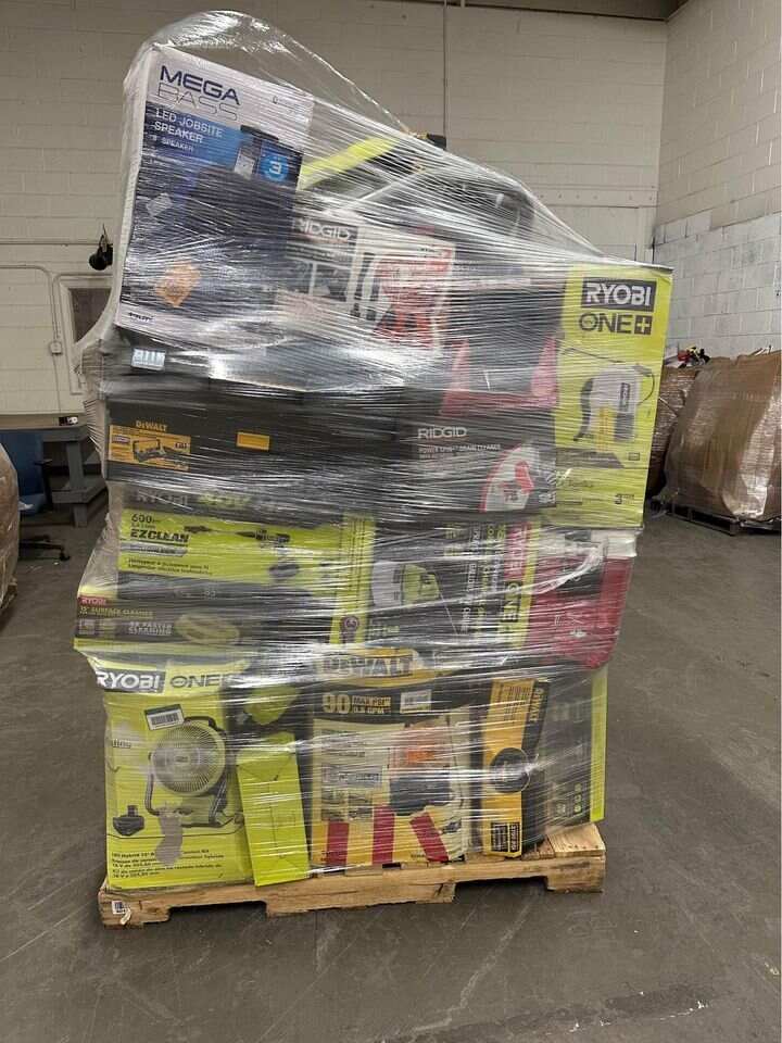 🎁2024 NEW Customer Returns Tool Pallets Online⭐Buy 7 FOOT TALL “MONSTER” PALLETS Online
