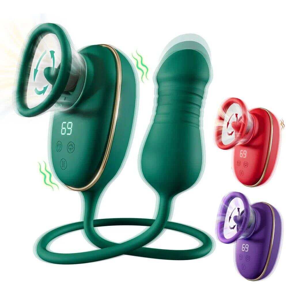 Clitoral Vibrator: Sucking & Licking Tongue Sex Toy, Nipple