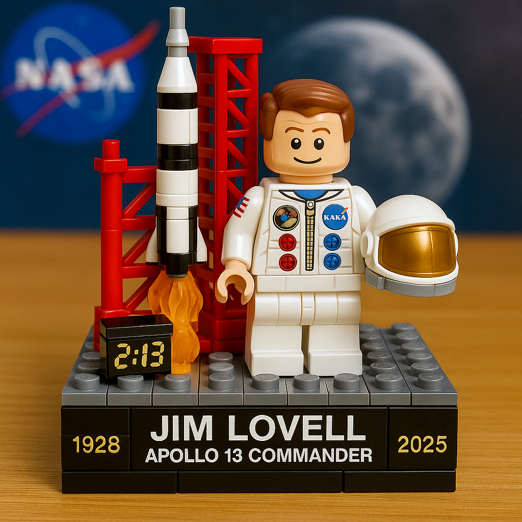 Jim Lovell - Apollo 13 Commander Building Block Set