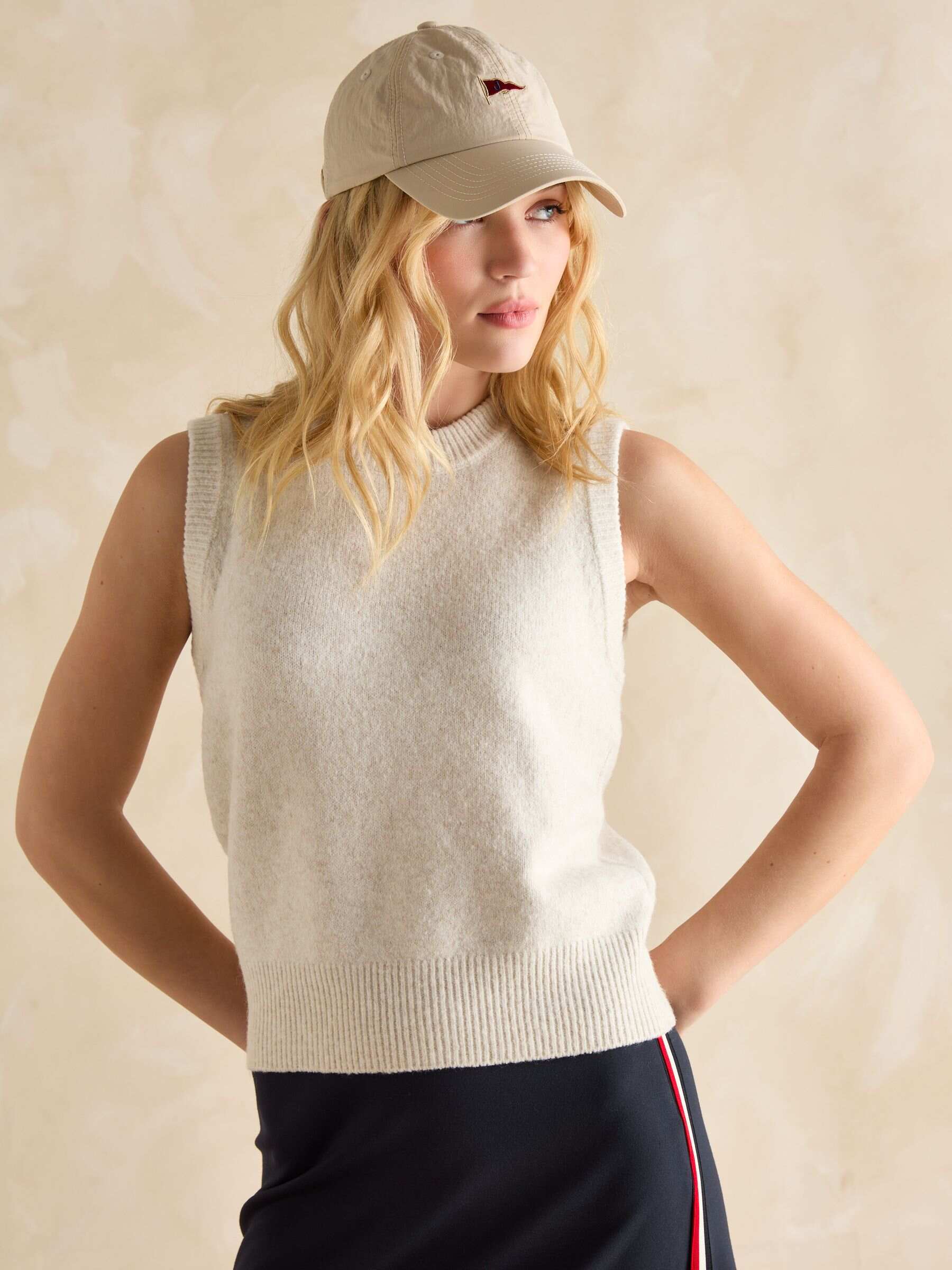 Holly Cream Knitted Vest