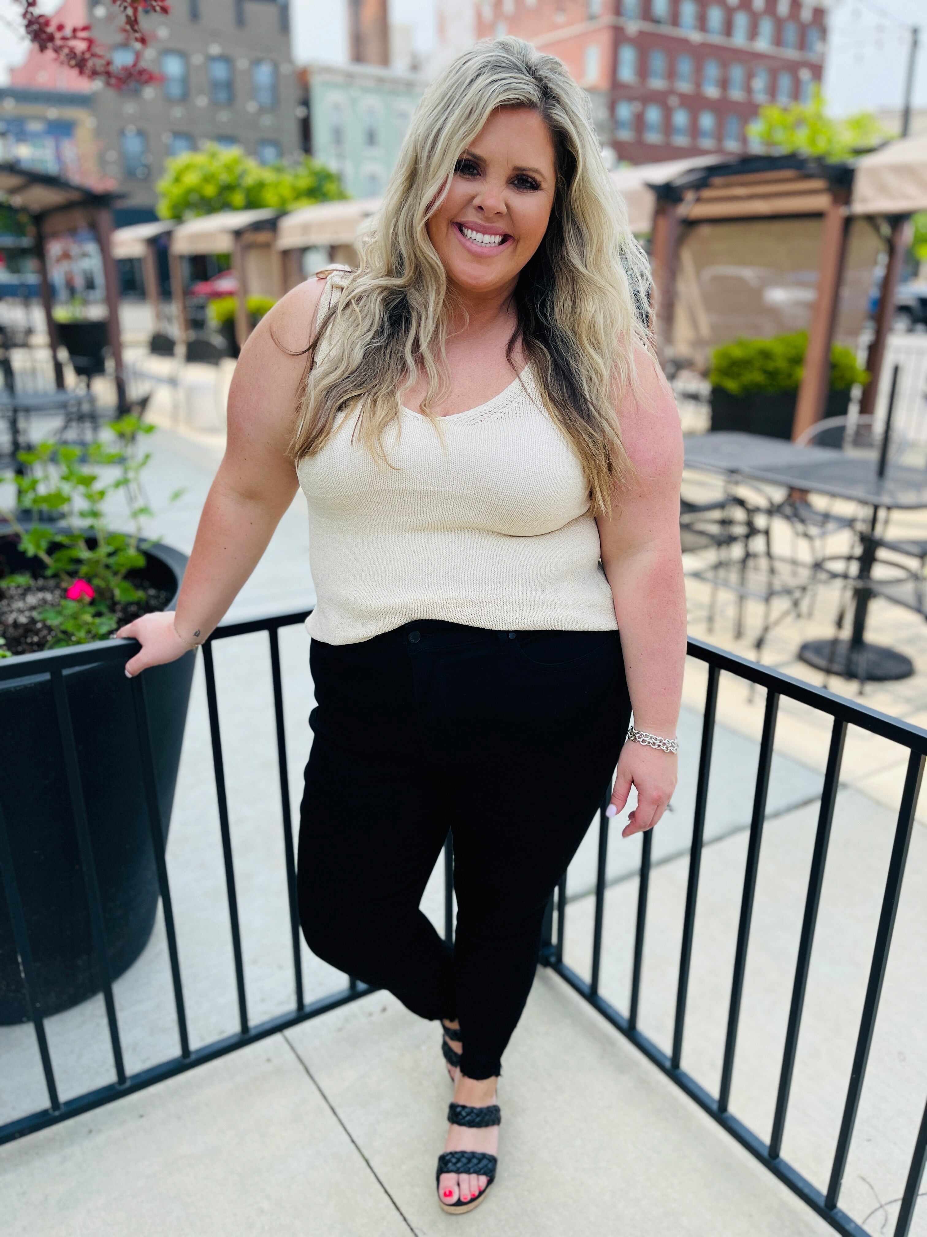 MARKDOWNS! Tummy Control Black Skinny Jeans in Reg/Curvy Fifth Restock!