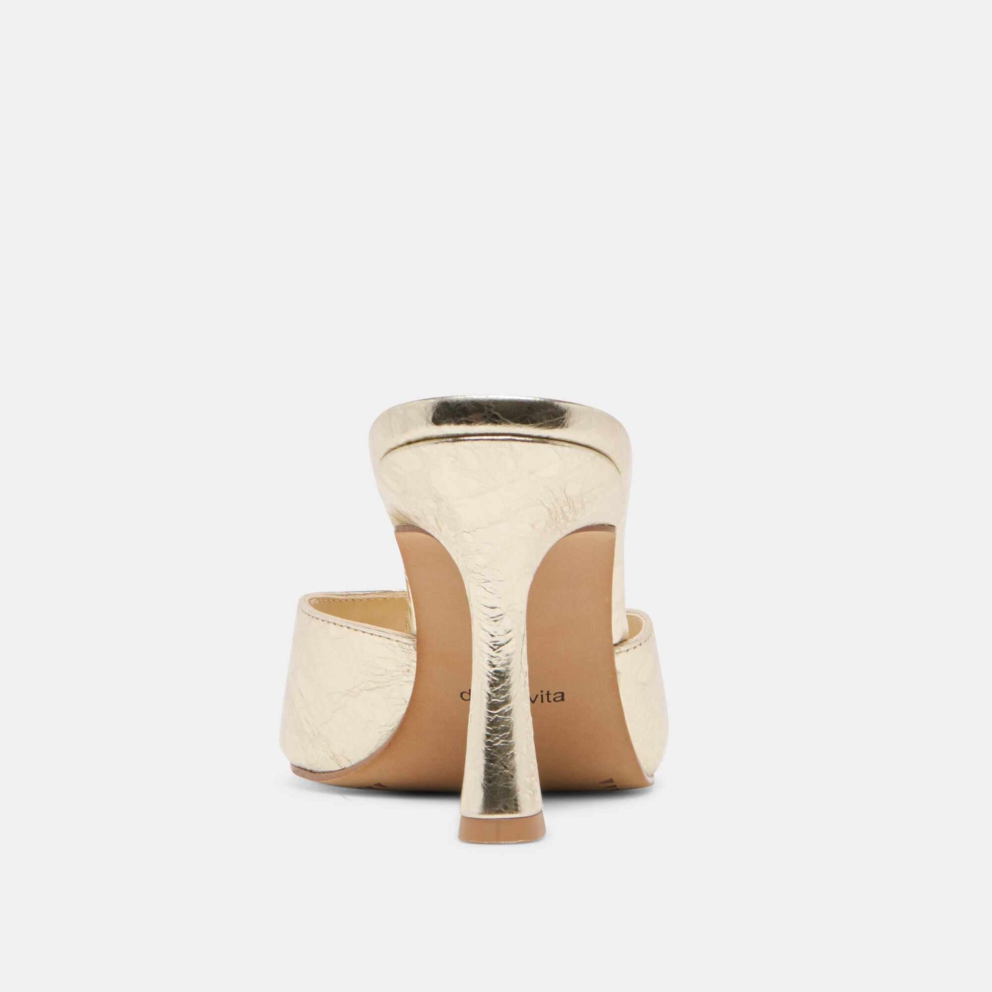 ROSHA HEELS PLATINUM DISTRESSED LEATHER