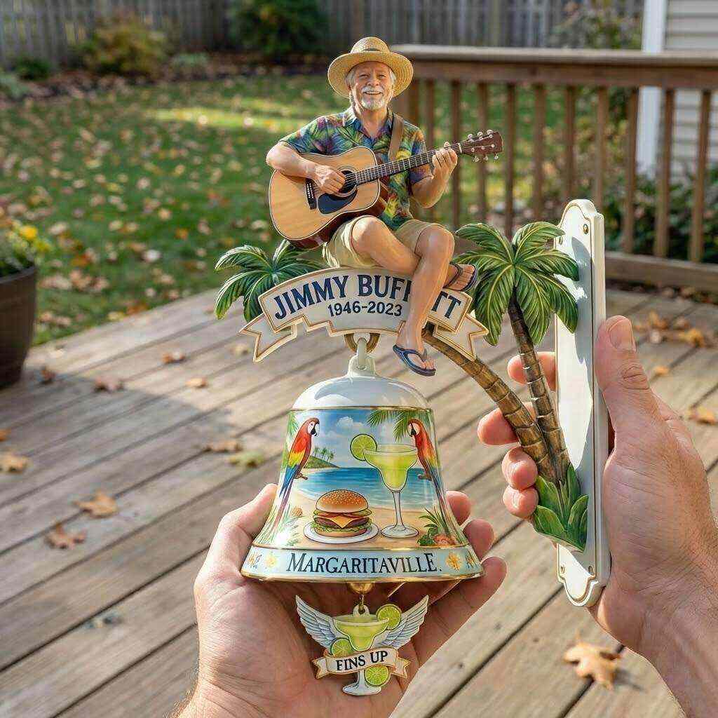 Jimmy Buffett Tribute Margaritaville Wall Bell