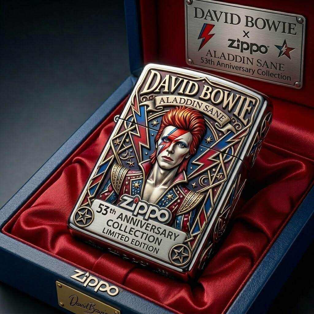 David Bowie Aladdin Sane 53rd Anniversary Limited Edition Lighter