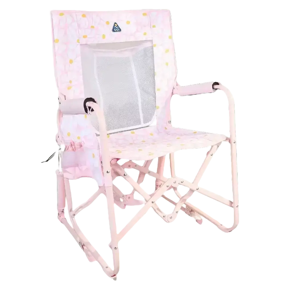 Outdoor Stowaway Rocker with Storage Pouch