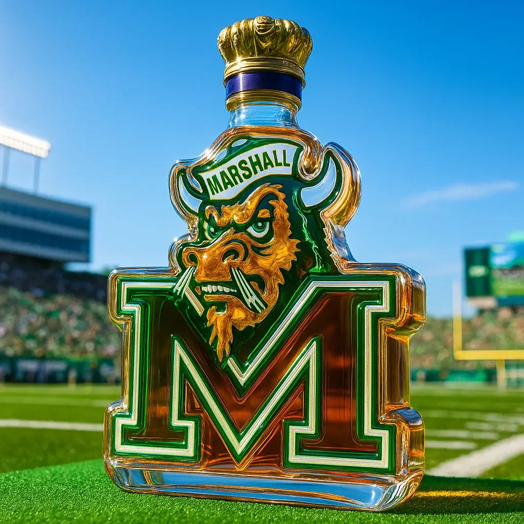 Marshall Marco the Bison Whiskey Bottle