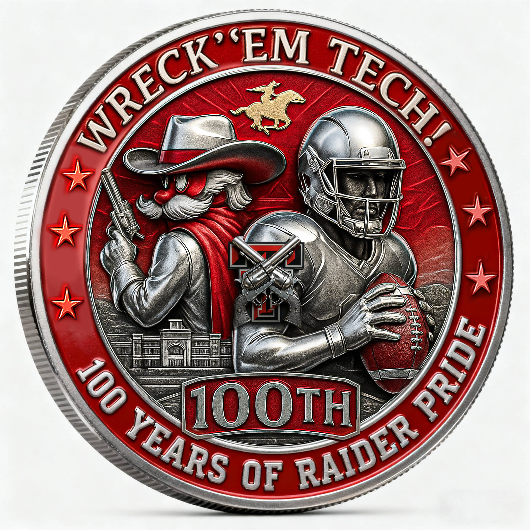 Tech Raider Football Centennial Commemorative Coin