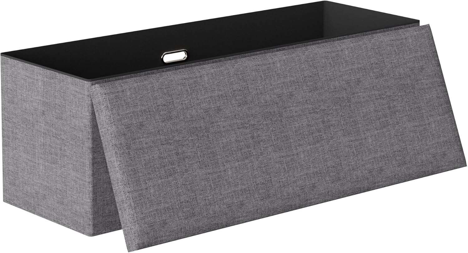 VECELO 43'' Folding Storage Ottoman Bench