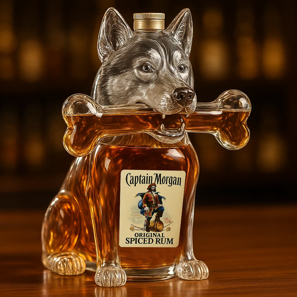 Husky Whiskey Bottle