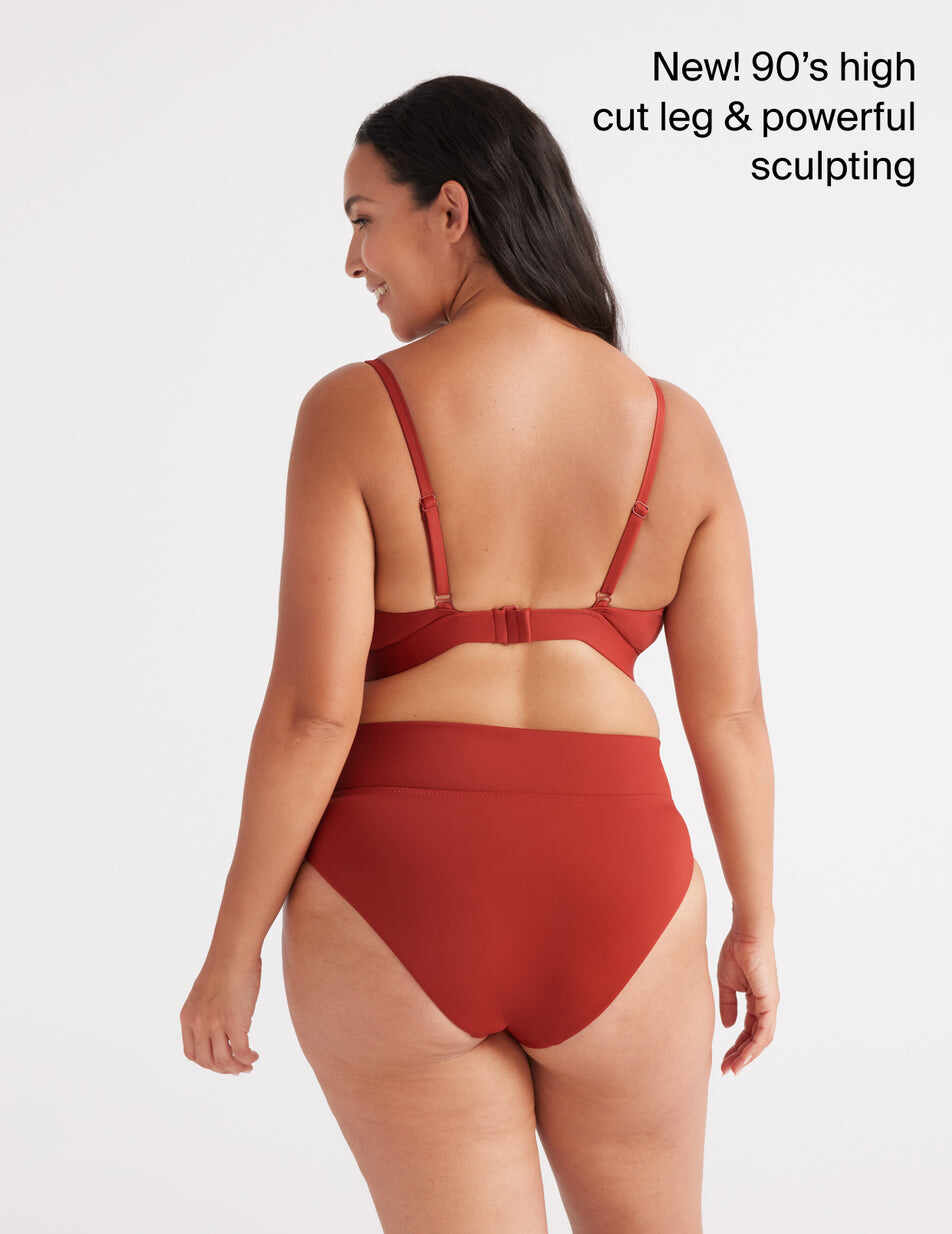 Sculpt High Rise High Cut Swim Bottom