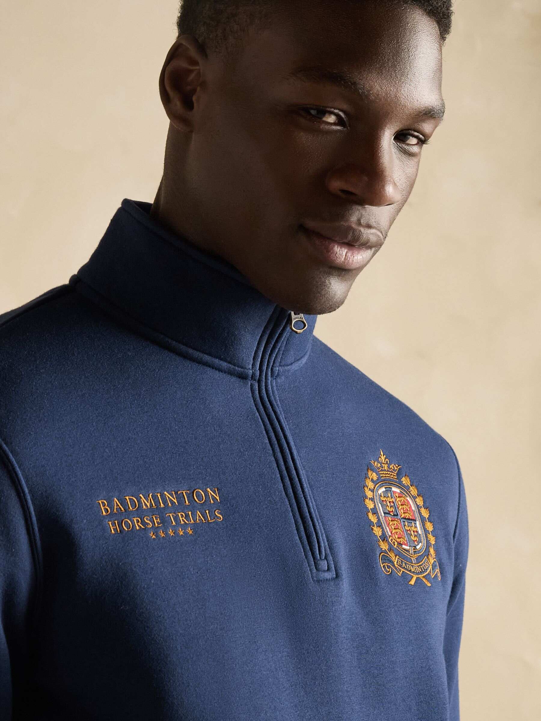 Official Badminton Navy Quarter Zip Sweatshirt