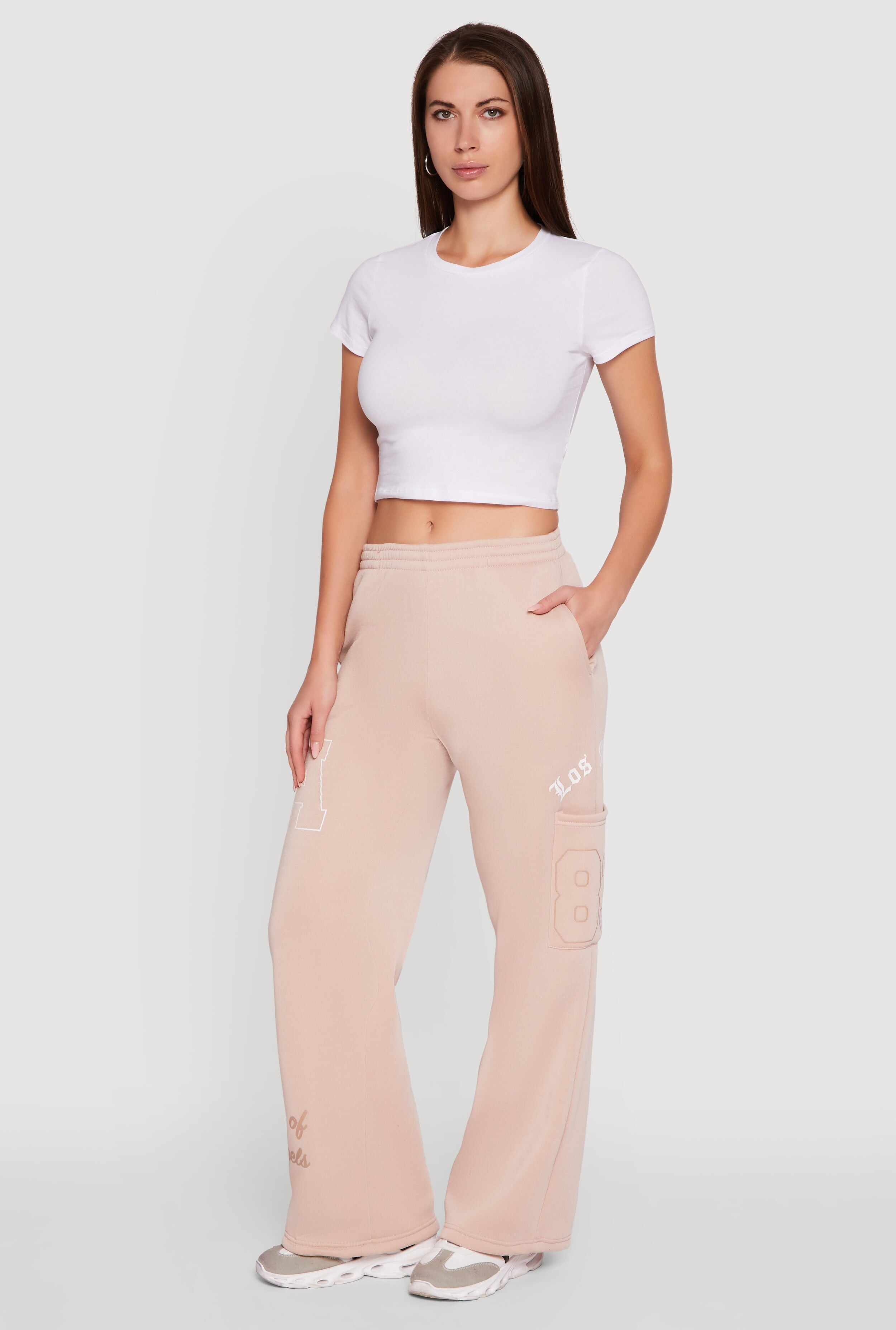 Los Angeles Graphic  Wide Leg Sweatpants